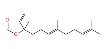 (E)-1,5,9-Trimethyl-1-vinyl-4,8-decadienyl formate